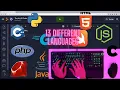 ASMR Programming - Hello World in 13 Programming Languages