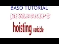 variable hoisting in javascript