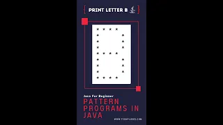 Print Alphabet B In Java