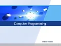 Introduction to Computer Science Lecture no 10 - Chapter 12