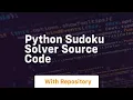 python sudoku solver source code