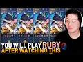 Pro players always Ban or Pick Ruby is too strong in current meta