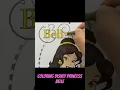 Coloring Princess Belle Mewarnai Princess