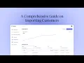 A Comprehensive Guide on Importing Customers