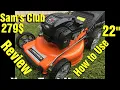 22 Yard Force 3N1 Mower Review and How to Use Sam s Club YF22 3N1SP SC Briggs and Stratton 675 Exi