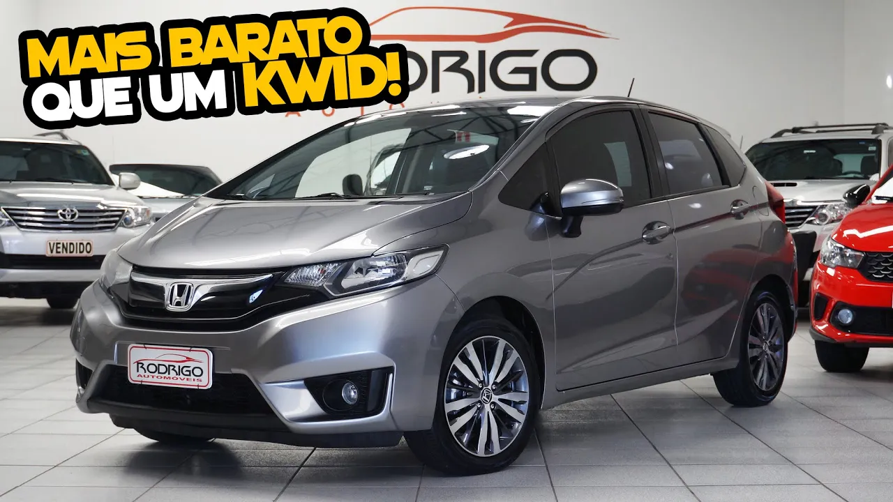 UM ÓTIMO CARRO AUTOMÁTICO MAIS BARATO QUE UM KWID 0KM! Andei no HONDA FIT EX 2015!