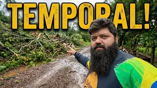 uma grande tempestade nos atingiu nossa cidade na véspera da eleição