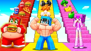 Sobrevivimos a las ESCALERAS de GIMNASIO en Minecraft!