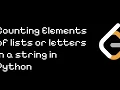 Counting Elements of in Python