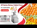 ZP Series Rotary Tablet Press Round Oval Tablet Compression Demo