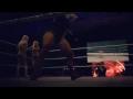 ashasebera danabrooke clears the ring with an impressive feat of agility and strength