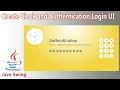 Java Swing UI Design - Clock and Login Authentication Form