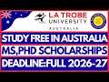 How to Apply for La Trobe University Australia Scholarship 2027 Fully Funded Masters P Australia