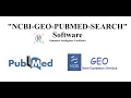 NCBI GEO PUBMED SEARCH ENGINE SOFTWARE