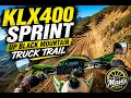 KLX400 Sprint Up Black Mountain Truck Trail San Diego County
