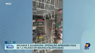 Operação apreende 1,5 milhão em roupas falsificadas em Brusque e Guabiruba