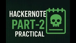 HACKER NOTE PRACTICAL PART - 2 TRYHACKME CTF CRIFOXUL
