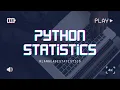 Python Statistics statistics using python