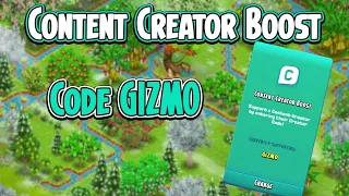 Hay Day-CONTENT CREATOR BOOST Code GIZMO