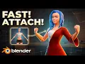 How to Attach Clothes to a Character in 2 minutes Blender Tutorial