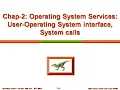 Module1 Chap2-Operating System Services User-Operating System interface System calls