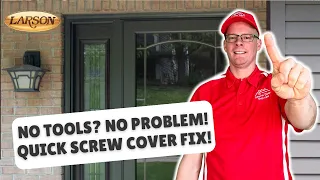 Simple trick to install screw covers on a Larson storm door - Step 15