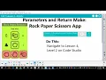 AP CSP U7 L4 Parameters and Return Make