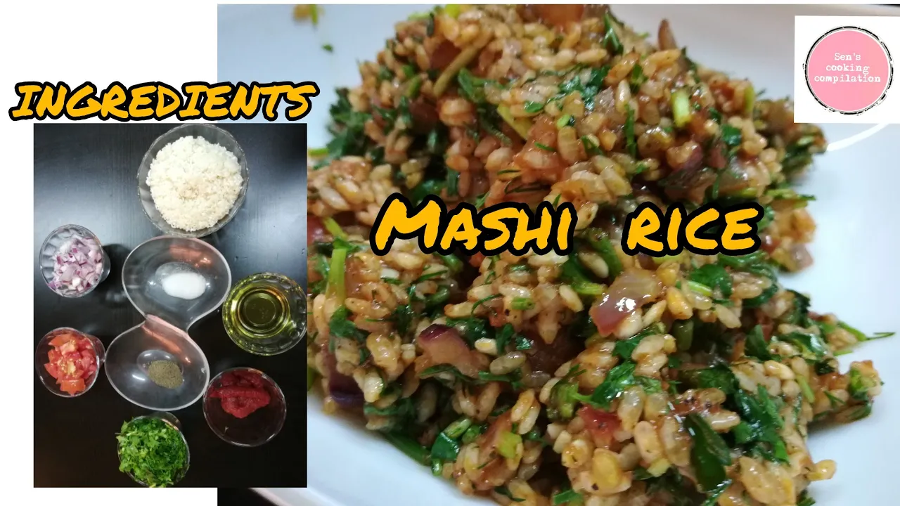 HOW TO COOK MASHI RICE//EGYPTIAN RICE WITH MIX VEGETABLE LEAVES ||SEN'S COOKING COMPILATION