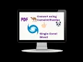 Convert PDF To Excel Using Camelot Pandas Freelancer projects with python Python coding