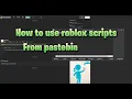 How to use roblox from pastebin 2023 UPDATED