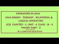 JAVA BINARY - TERNARY