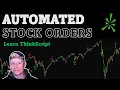How to Add Automated Orders on ThinkorSwim Charts ThinkScript Tutorial Part 1