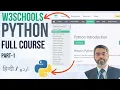 W3Schools Python Full Course in W3Schools Python Tutorial Python for Beginners P-1