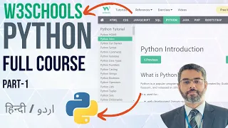 W3Schools Python Full Course in W3Schools Python Tutorial Python for Beginners P-1