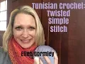 Tunisian Crochet How to Twisted Simple Stitch