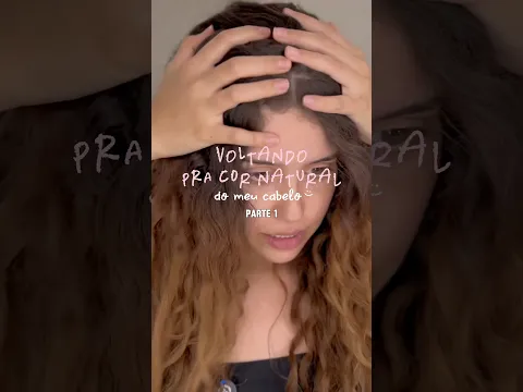 Rumo a cor natural parte 1 #pintandocabelo #tintadecabelo#cabelo #haircare #curlyhair #cacheadas