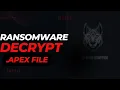 Decrypt APEX Virus File APEX Ransomware Removal Decrypt Files
