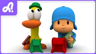 🚌 Fun First Day! Pocoyo Goes to School With Elly and Pato | Animaj Kids - Stories & Adventures!