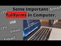 8 Important Full Forms in Computer Part-1