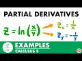 Partial Derivatives Examples Calculus 3 - JK Math