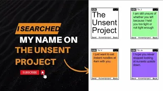 I shouldn t have searched my name The Unsent Project Search your name too