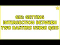 GIS Getting intersection between two rasters using QGIS