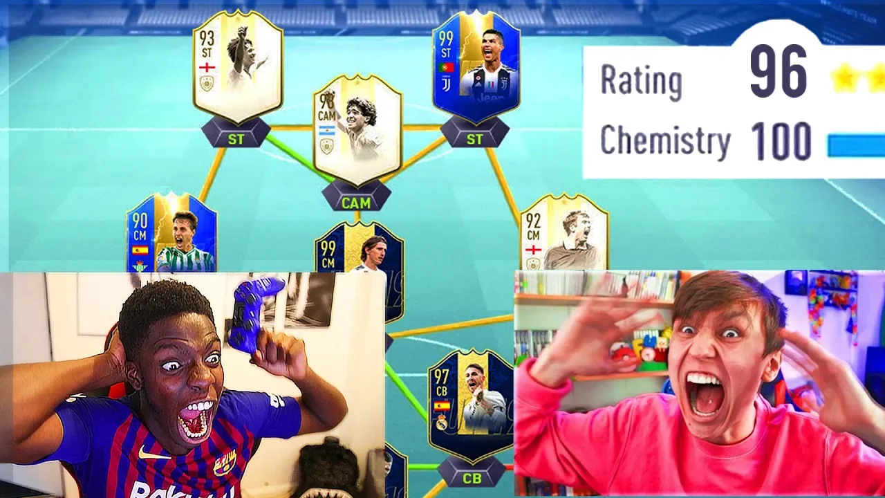 196 FUT DRAFT!! 90+ RATED WORLD RECORD CHALLENGE vs xDUTTINHO (FIFA 19)