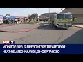 Crews battle massive fire in Monroe strip mall