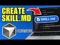 How To Create Use SKILLS md in Cursor