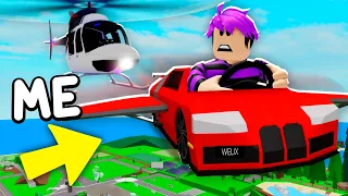I ESCAPED FROM THE POLICE with a FLYING CAR! (Brookhaven)