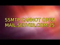 Ubuntu ssmtp Cannot open mail server com 25 2 Solutions