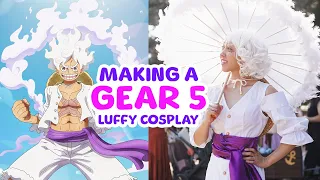 Turning a Men's Shirt into GEAR 5 Luffy Cosplay