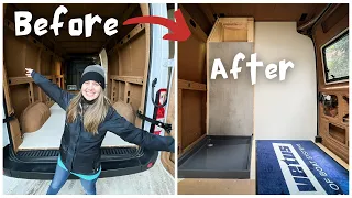 🚐 Van Conversion: Our DIY BULKHEAD!! Ep.338