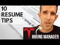 Tesla hiring manager resume tips